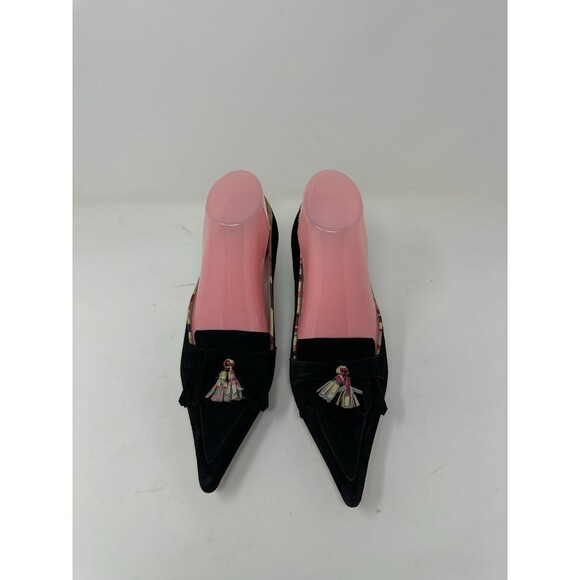 Paul Smith   suede  small hill  Shoes Black   Size  EU 38  pointy  elegant - Picture 4 of 15